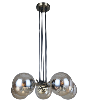 Lámpara de techo de metal y...